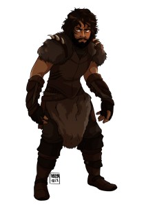 Abraxas Hillrunner - Character Drawing - White Background